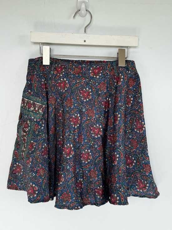 EARTHBOUND Dresses & Skirts - Earthbound Trading Co. Floral Paisley Blue A-Line Skirt Size Small
